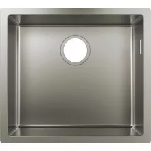   Hansgrohe S71 munkalap alá rögzíthető mosogató 500 csapfurat és lefolyókészlet nélkül rozsdamentes acél hatású 43427800