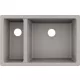 Hansgrohe S510-U635 munkalap alá rögzített mosogató 180/450 két medencével betonszürke 43433380