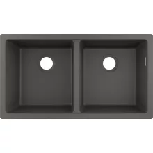   Hansgrohe S51 S510-U770 beépíthető SilicaTec mosogató munkalap alá kőszürke 43434290