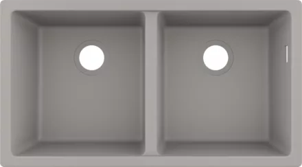 Hansgrohe S51 S510-U770 beépíthető SilicaTec mosogató munkalap alá betonszürke 43434380
