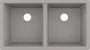 Hansgrohe S51 S510-U770 beépíthető SilicaTec mosogató munkalap alá betonszürke 43434380