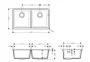 Hansgrohe S51 S510-U770 beépíthető SilicaTec mosogató munkalap alá betonszürke 43434380