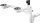 Hansgrohe D17-10 manuális le- és túlfolyógarnitúra kétmedencés gránit mosogatóhoz 43928000