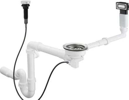 Hansgrohe D14-11 Automata lefolyógarnitúra egymedencés mosogatóhoz 43931800