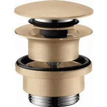   Hansgrohe szálcsiszolt bronz push-open lefolyógarnitúra 50100140