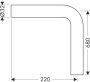 Hansgrohe 90°-os szögcső, króm 53646000
