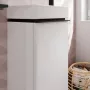 Hansgrohe Xelu Q Mosdószekrény kézmosóhoz 340/245 jobb oldali zsanérral, matt fekete / magasfényű fehér 54015670