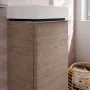 Hansgrohe Xelu Q Mosdószekrény kézmosóhoz 340/245 jobb oldali zsanérral, króm / természetes tölgy 54017000