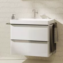   Hansgrohe Xelu Q Mosdószekrény mosdóhoz 780/475 két fiókkal, króm fogantyú/magasfényű fehér 54027000
