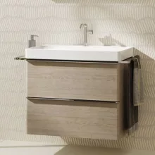   Hansgrohe Xelu Q Mosdószekrény mosdóhoz 780/475 két fiókkal, króm fogantyú/természetes tölgy 54029000