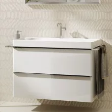   Hansgrohe Xelu Q Mosdószekrény mosdóhoz 980/475 két fiókkal, króm fogantyú/magasfényű fehér 54031000