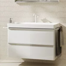   Hansgrohe Xelu Q Mosdószekrény mosdóhoz 980/475 két fiókkal, matt fehér fogantyú/magasfényű fehér 54031700