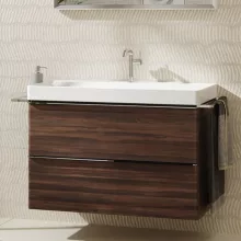   Hansgrohe Xelu Q Mosdószekrény mosdóhoz 980/475 két fiókkal, króm fogantyú/sötét dió 54034000