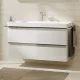 Hansgrohe Xelu Q Mosdószekrény mosdóhoz 1180/475 két fiókkal, króm fogantyú/magasfényű fehér 54035000