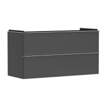   Hansgrohe Xelu Q Mosdószekrény mosdóhoz 1180/475 két fiókkal, króm fogantyú/matt szürke gyémánt 54036000