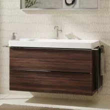   Hansgrohe Xelu Q Mosdószekrény mosdóhoz 1180/475 két fiókkal, króm fogantyú/sötét dió 54038000