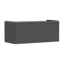   Hansgrohe Xelu Q Konzolos mosdószekrény 1180/550 fiókkal, ráültetett mosdótálakhoz, matt fehér fogantyú/matt szürke gyémánt 54063700