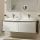 Hansgrohe Xelu Q Dupla Konzolos mosdószekrény 1560/550 mosdótálakhoz, matt fekete fogantyú/magasfényű fehér 54070670