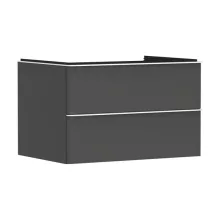   Hansgrohe Xelu Q Konzolos két fiókos mosdószekrény 780/550 mosdótálakhoz, matt fehér fogantyú/matt szürke gyémánt 54075700