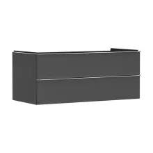   Hansgrohe Xelu Q Két fiókos mosdószekrény 1180/550 mosdótálhoz, króm fogantyú/matt szürke gyémánt 54083000