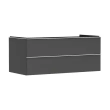   Hansgrohe Xelu Q Két fiókos mosdószekrény 1180/550 mosdótálhoz, matt fehér fogantyú/matt szürke gyémánt 54083700
