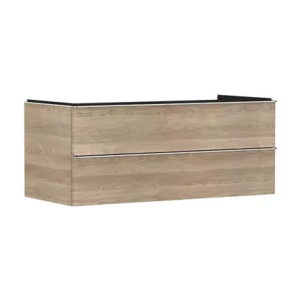 Hansgrohe Xelu Q Két fiókos mosdószekrény 1180/550 mosdótálhoz, króm fogantyú/természetes tölgy 54084000