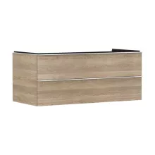   Hansgrohe Xelu Q Két fiókos mosdószekrény 1180/550 mosdótálhoz, matt fehér fogantyú/természetes tölgy 54084700
