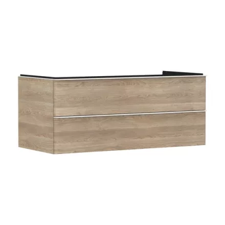 Hansgrohe Xelu Q Két fiókos mosdószekrény 1180/550 mosdótálhoz, matt fehér fogantyú/természetes tölgy 54084700