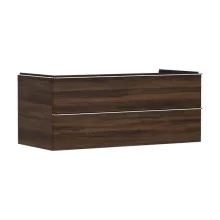   Hansgrohe Xelu Q Két fiókos mosdószekrény 1180/550 mosdótálhoz, króm fogantyú/sötét dió 54085000