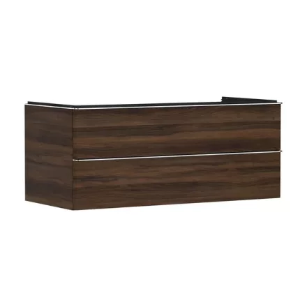 Hansgrohe Xelu Q Két fiókos mosdószekrény 1180/550 mosdótálhoz, króm fogantyú/sötét dió 54085000