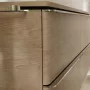 Hansgrohe Xelu Q Konzolos mosdószekrény négy fiókkal 1360/550 mosdótálakhoz, króm fogantyú/természetes tölgy 54088000