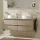 Hansgrohe Xelu Q Konzolos mosdószekrény négy fiókkal 1360/550 mosdótálakhoz, matt fehér fogantyú/természetes tölgy 54088700