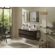 Hansgrohe Xelu Q Konzolos mosdószekrény négy fiókkal 1360/550 mosdótálakhoz, matt fekete fogantyú/sötét dió 54089670