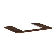   Hansgrohe Xelu Q Laminált pultlap 780/550 középen fúrva a Xelu Q 500/480 mosdókagylóhoz, sötét dió 54094630