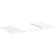 Hansgrohe Xelu Q Laminált pultlap 980/550 középen fúrva a Xelu Q 500/480 mosdókagylóhoz, magasfényű fehér 54095050