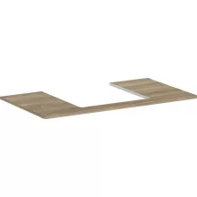   Hansgrohe Xelu Q Laminált pultlap 980/550 középen fúrva a Xelu Q 500/480 mosdókagylóhoz, tölgy 54095230