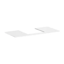   Hansgrohe Xelu Q Laminált pultlap 1180/550 középen fúrva a Xelu Q 500/480 mosdókagylóhoz, magasfényű fehér 54096050