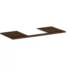   Hansgrohe Xelu Q Laminált pultlap 1180/550 középen fúrva a Xelu Q 500/480 mosdókagylóhoz, sötét dió 54096630
