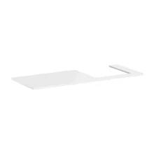   Hansgrohe Xelu Q Pultlap 1360/550 jobboldali kivágással, ráültetett mosdótálhoz 500/480, magasfényű fehér 54098050