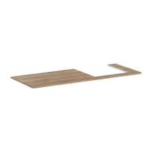   Hansgrohe Xelu Q Pultlap 1360/550 jobboldali kivágással, ráültetett mosdótálhoz 500/480, tölgy 54098230