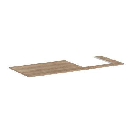 Hansgrohe Xelu Q Pultlap 1360/550 jobboldali kivágással, ráültetett mosdótálhoz 500/480, tölgy 54098230