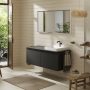 Hansgrohe Xelu Q Pultlap 1360/550 jobboldali kivágással, ráültetett mosdótálhoz 500/480, matt szürke gyémánt 54098910
