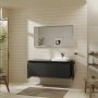 Hansgrohe Xelu Q Pultlap 1360/550 jobboldali kivágással, ráültetett mosdótálhoz 500/480, matt szürke gyémánt 54098910