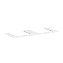   Hansgrohe Xelu Q Pultlap 1360/550 dupla kivágással, ráültetett mosdótálhoz 500/480, magasfényű fehér 54099050