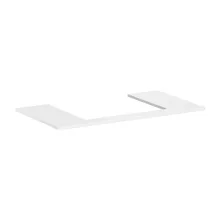   Hansgrohe Xelu Q Pultlap konzolos szekrényhez 980/550 középkivágással, ráültetett mosdótálhoz 600/480, magasfényű fehér 54110050