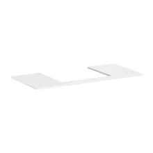   Hansgrohe Xelu Q Laminált pultlap 1180/550 középen fúrva a Xelu Q 600/480 mosdókagylóhoz, magasfényű fehér 54111050