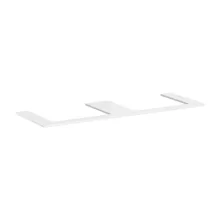   Hansgrohe Xelu Q Pultlap 1560/550 dupla kivágással, ráültetett mosdótálakhoz 600/480, magasfényű fehér 54112050