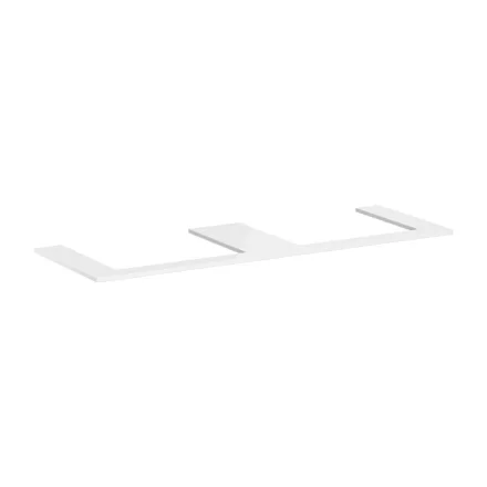 Hansgrohe Xelu Q Pultlap 1560/550 dupla kivágással, ráültetett mosdótálakhoz 600/480, magasfényű fehér 54112050