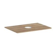   Hansgrohe Xelu Q Középre fúrt 780/550-es laminált pultlap Xuniva mosdóhoz csapfurat nélkül, tölgy 54113230