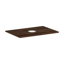   Hansgrohe Xelu Q Középre fúrt 780/550-es laminált pultlap Xuniva mosdóhoz csapfurat nélkül,   sötét dió 54113630